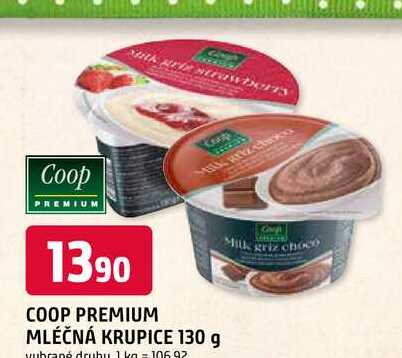 COOP PREMIUM MLÉČNÁ KRUPICE 130 g 