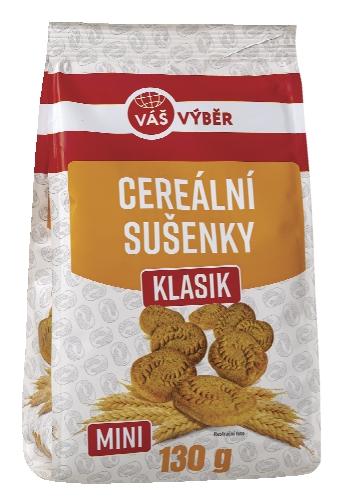 VÁŠ VÝBĚR Cereální sušenky, 130 g