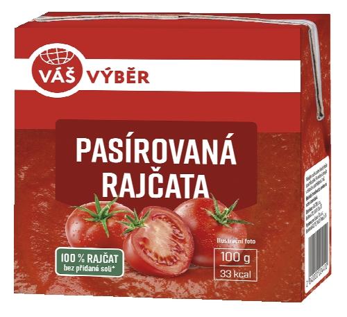 VÁŠ VÝBĚR Pasírovaná rajčata, 500 g