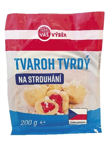 VÁŠ VÝBĚR Tvaroh tvrdý na strouhání, 200 g