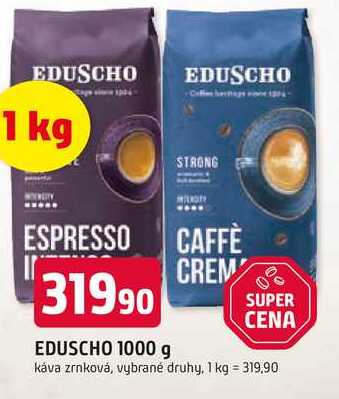 EDUSCHO 1000 g káva zrnková, vybrané druhy