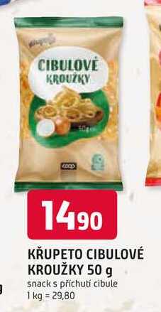KŘUPETO CIBULOVÉ KROUŽKY 50 g