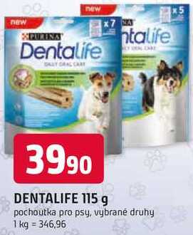 DENTALIFE 115 g pochoutka pro psy