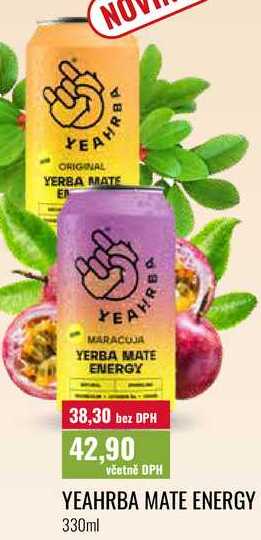 YEAHRBA MATE ENERGY 330ml  