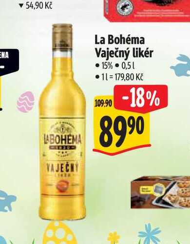   La Bohéma Vaječný likér  0,5 l