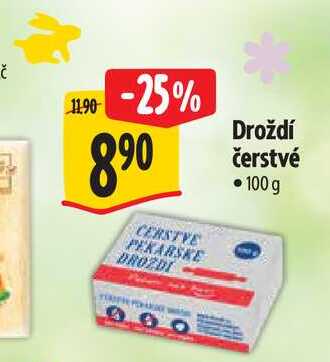   Droždí čerstvé  100g 