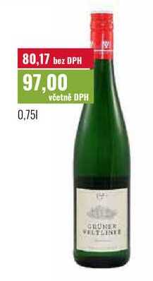 GRUNER VELTLÍNSKÉ 0,75l