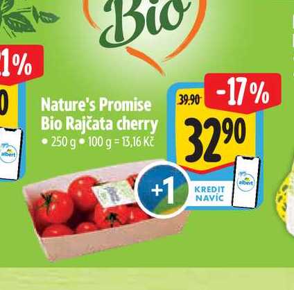   Nature's Promise Bio Rajčata cherry 250 g 