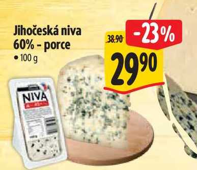 Jihočeská niva 60%-porce 100 g 