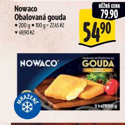 Nowaco Obalovaná gouda 200 g 