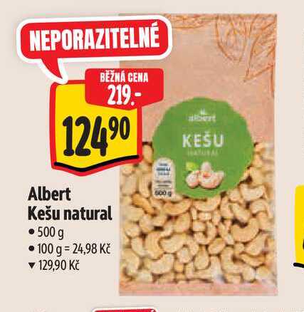  Albert Kešu natural  500 g 