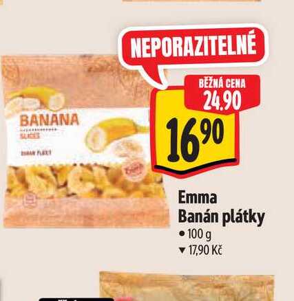   Emma Banán plátky 100 g 