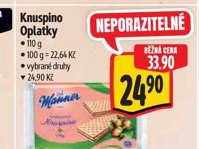 Knuspino Oplatky 110 g 