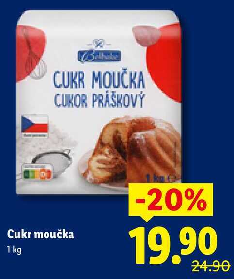 Cukr moučka, 1 kg 
