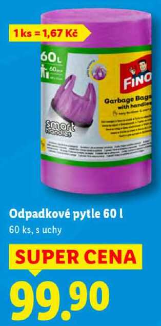 Odpadkové pytle 60 l, 60 ks