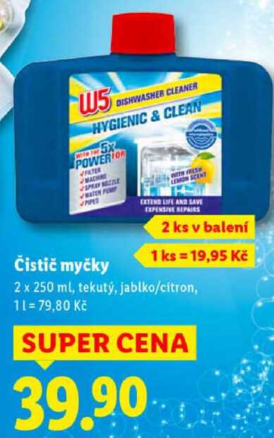 Čistič myčky, 2x 250 ml