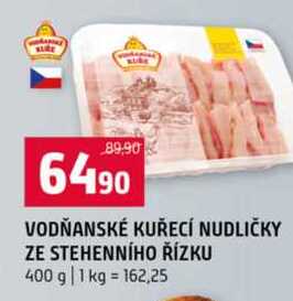 VODŇANSKÉ KUŘECÍ NUDLIČKY ZE STEHENNÍHO ŘÍZKU 400 g 