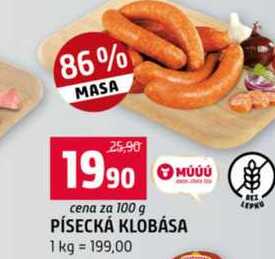 PÍSECKÁ KLOBÁSA 100g 