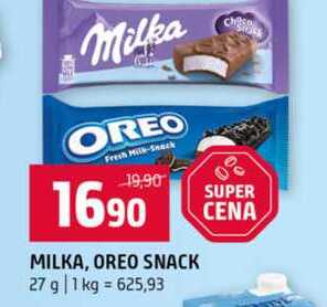 MILKA, OREO SNACK 27 g   