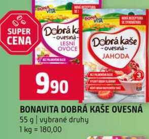 BONAVITA DOBRÁ KAŠE OVESNÁ 55 g vybrané druhy
