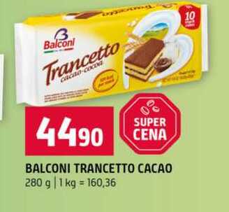 BALCONI TRANCETTO CACAO 280 g 