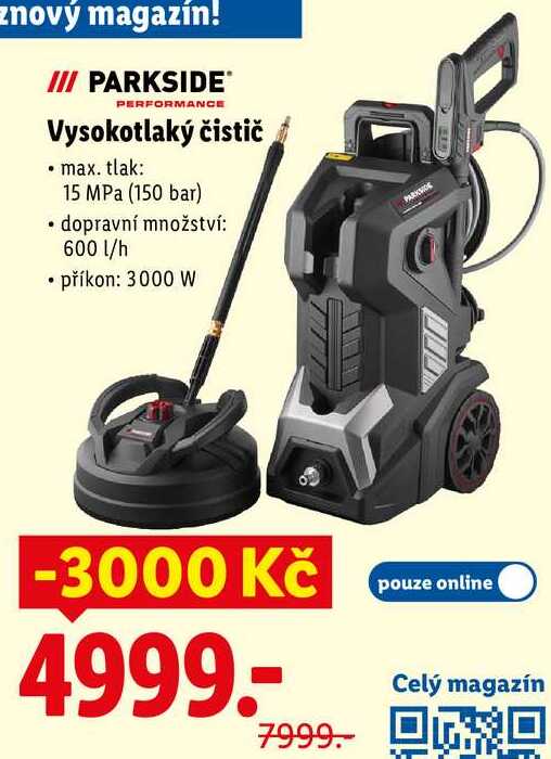 PARKSIDE Vysokotlaký čistič 