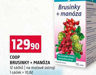 COOP BRUSINKY + MANÓZA 12 sáčků na močové ústrojí 