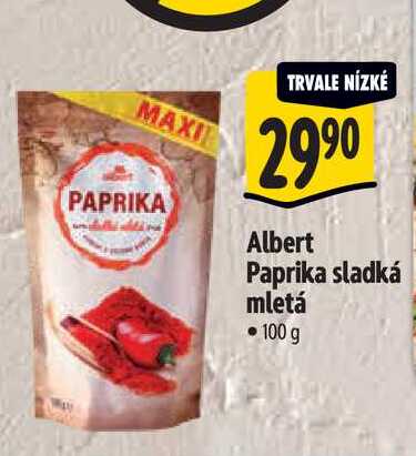  Albert Paprika sladká mletá 100 g 