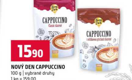 NOVÝ DEN CAPPUCCINO 100 g vybrané druhy 
