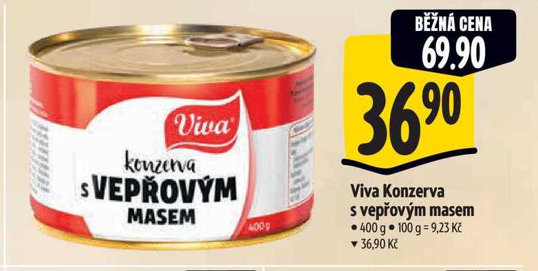   Viva Konzerva s vepřovým masem 400 g 