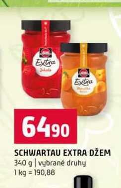 SCHWARTAU EXTRA DŽEM 340 g vybrané druhy