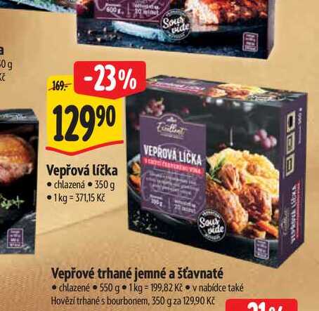  Vepřová líčka  350 g