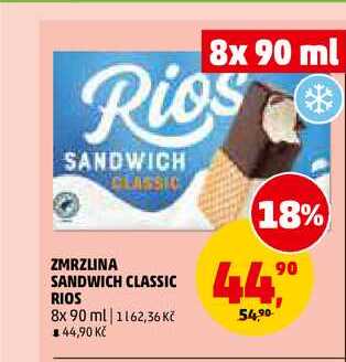 ZMRZLINA SANDWICH CLASSIC RIOS, 8x 90 ml 