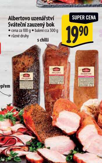  Albertovo uzenářství Sváteční zauzený bok 300 g