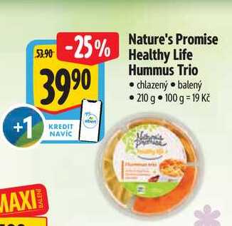   Nature's Promise Healthy Life Hummus Trio 210 g