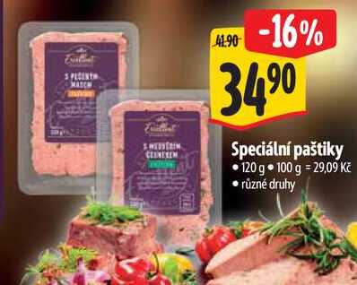 Speciální paštiky, 120 g