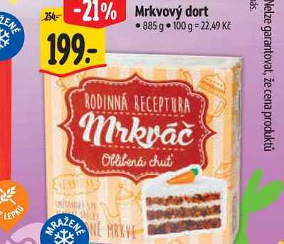   Mrkvový dort  885 g 