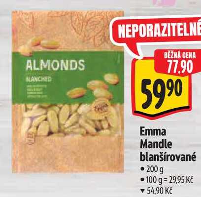 Emma Mandle blanšírované, 200 g