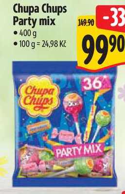Chupa Chups Party mix, 400 g
