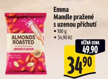 Emma Mandle pražené s uzenou příchutí, 100 g