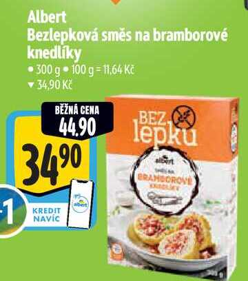 Albert Bezlepková směs na bramborové knedlíky, 300 g
