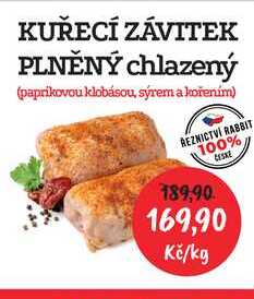 KUŘECÍ ZÁVITEK PLNĚNÝ chlazený 1kg 