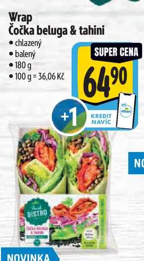 Wrap Čočka beluga & tahini, 180 g