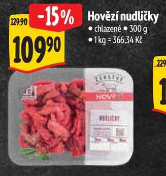 Hovězí nudličky, 300 g