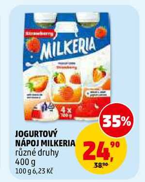 JOGURTOVÝ NÁPOJ MILKERIA, 400 g