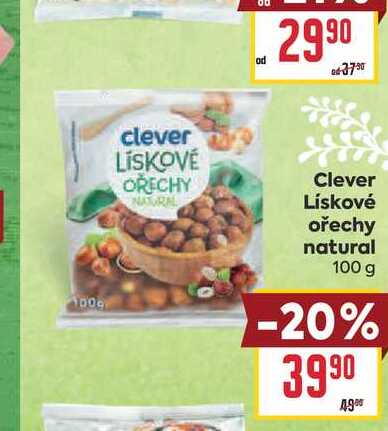 Clever Lískové ořechy natural 100 g 