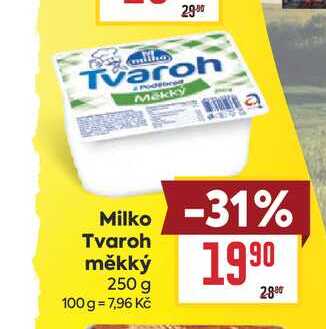 Milko Tvaroh měkký 250 g 