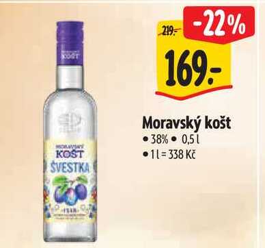 Moravský košt, 0,5 l 