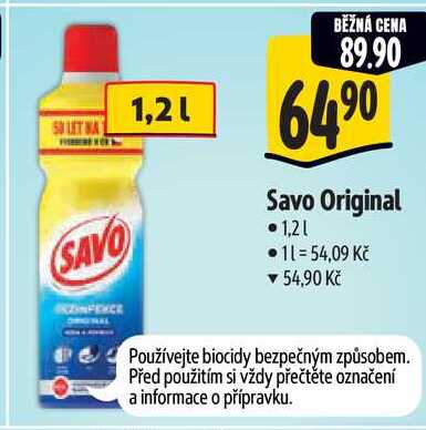 Savo Original, 1,2 l