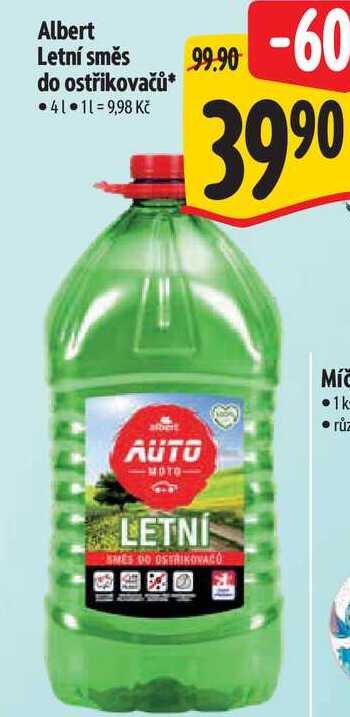 Albert Letní směs do ostřikovačů, 4 l